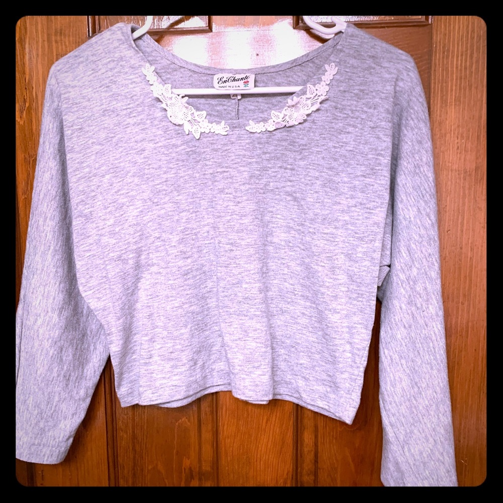 ❇️VINTAGE ❇️ Long Sleeved Shirt Gray Size M